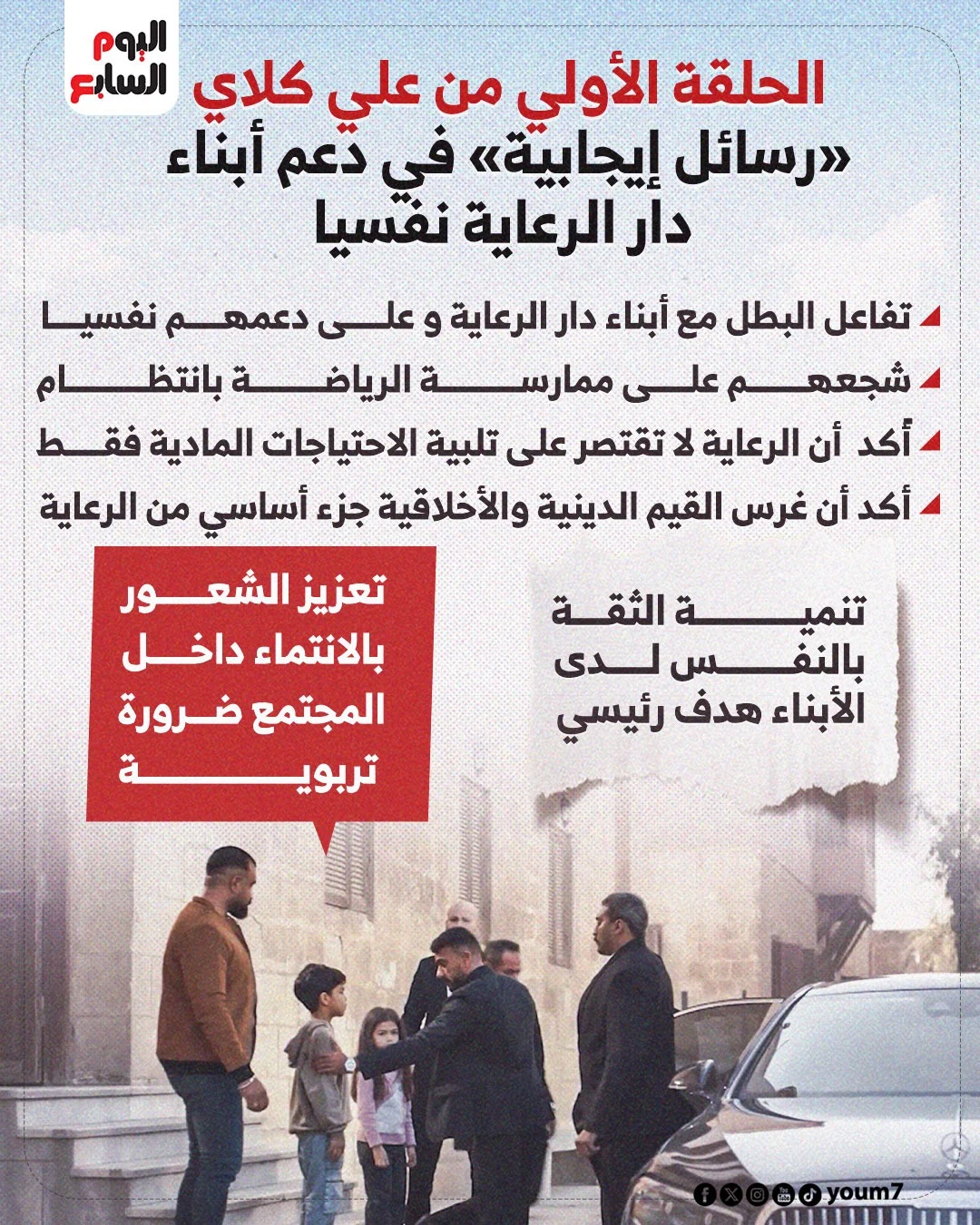 الحلقة الأولى من علي كلاي: دعم نفسي إيجابي لأبناء دار الرعاية – مشاهير الحلقة الأولى من علي كلاي: دعم نفسي إيجابي لأبناء دار الرعاية – مشاهير