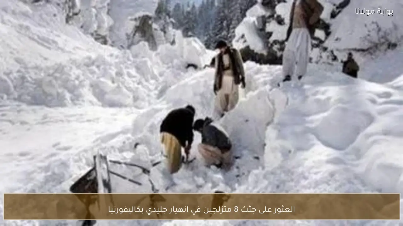 العثور على جثث 8 متزلجين في انهيار جليدي بكاليفورنيا