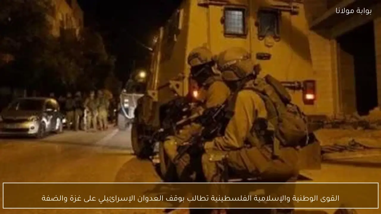 القوى الوطنية والإسلامية الفلسطينية تطالب بوقف العدوان الإسرائيلي على غزة والضفة