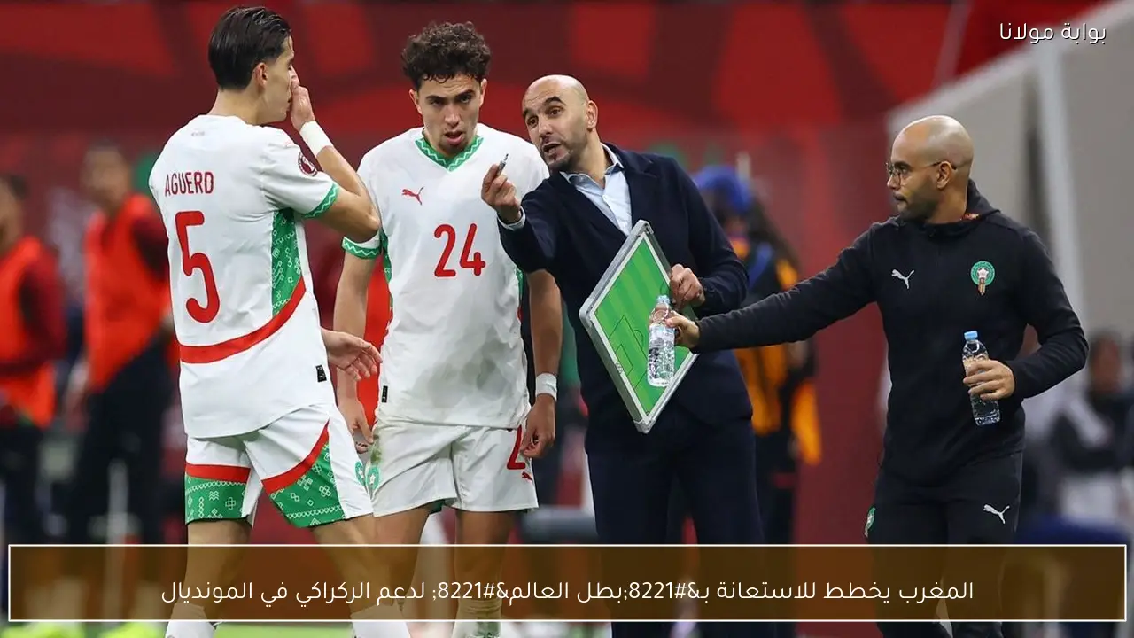 المغرب يخطط للاستعانة بـ”بطل العالم” لدعم الركراكي في المونديال