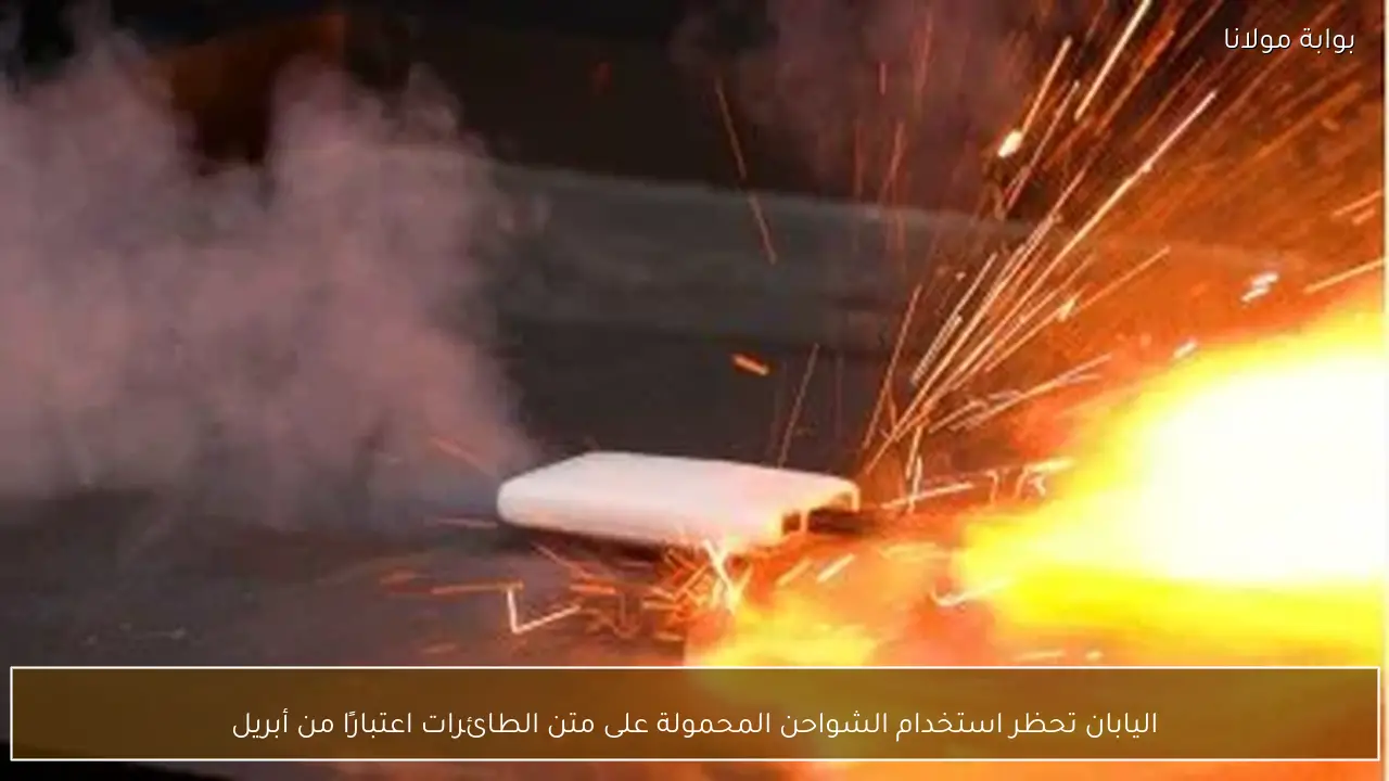 اليابان تحظر استخدام الشواحن المحمولة على متن الطائرات اعتبارًا من أبريل