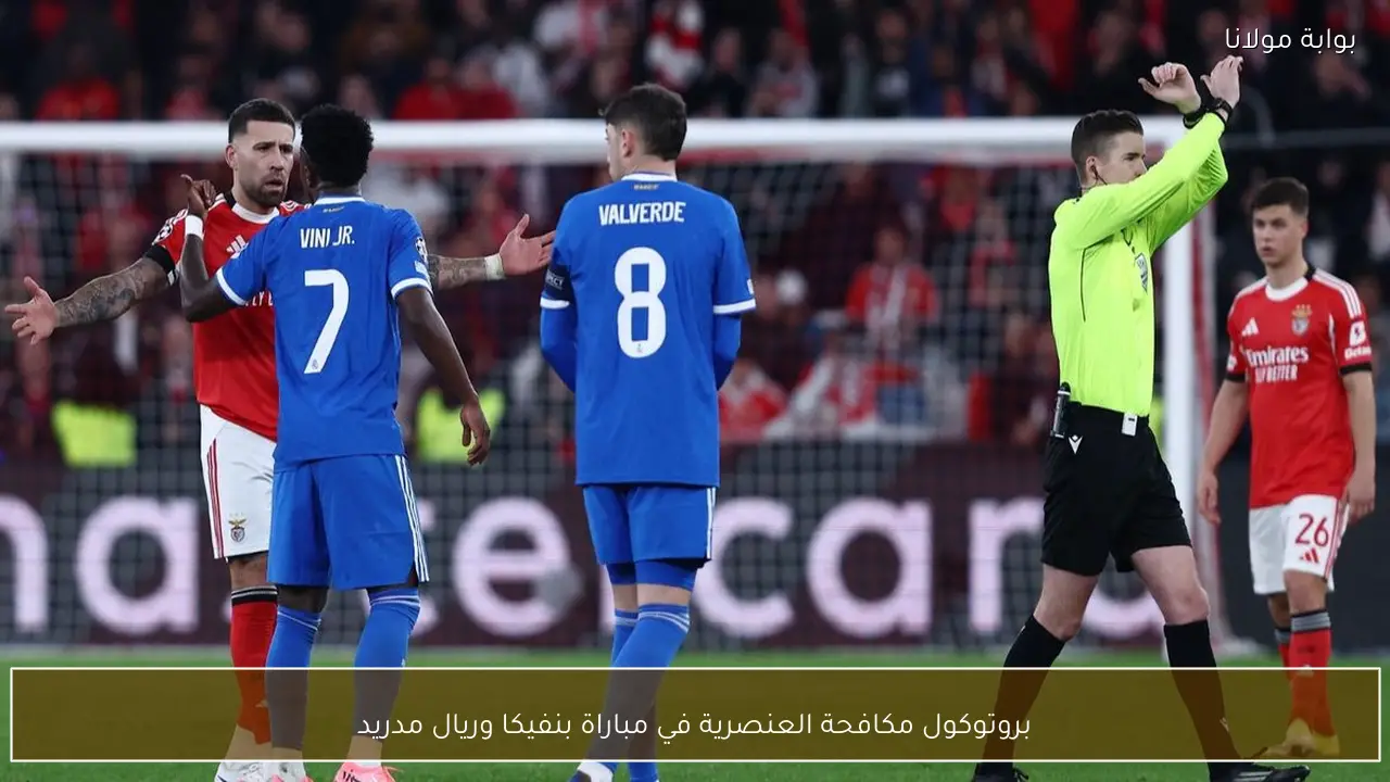 بروتوكول مكافحة العنصرية في مباراة بنفيكا وريال مدريد