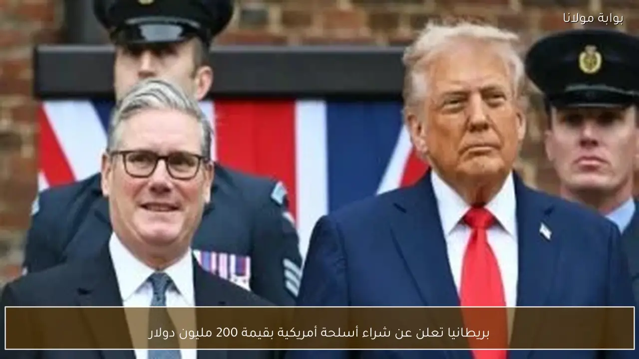 بريطانيا تعلن عن شراء أسلحة أمريكية بقيمة 200 مليون دولار