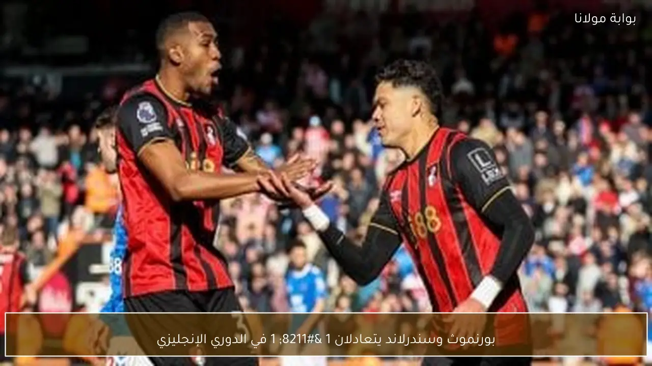 بورنموث وسندرلاند يتعادلان 1 – 1 في الدوري الإنجليزي