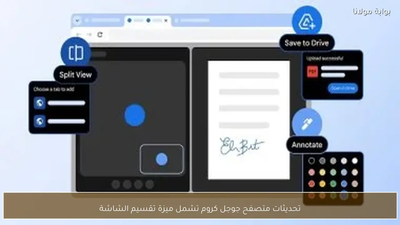 تحديثات متصفح جوجل كروم تشمل ميزة تقسيم الشاشة