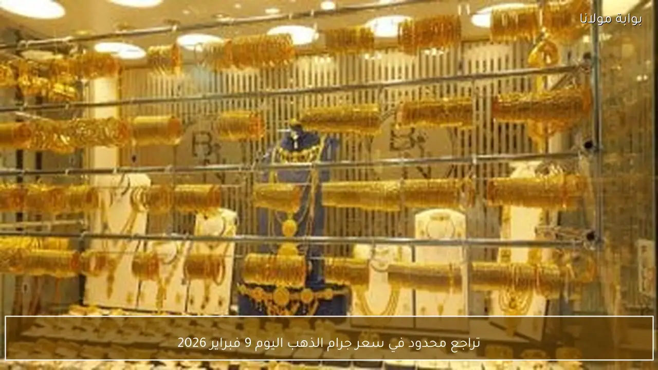 تراجع محدود في سعر جرام الذهب اليوم 9 فبراير 2026