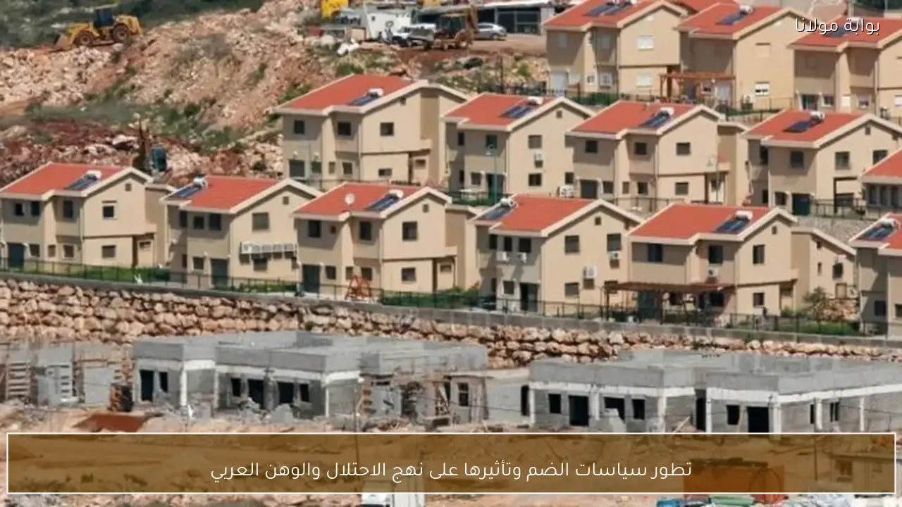 تطور سياسات الضم وتأثيرها على نهج الاحتلال والوهن العربي