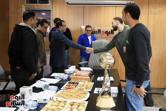 تكريم منتخب كرة اليد فى بوابة مولانا