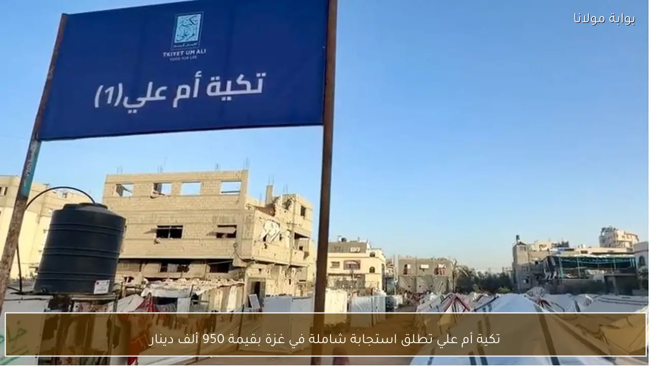 تكية أم علي تطلق استجابة شاملة في غزة بقيمة 950 ألف دينار