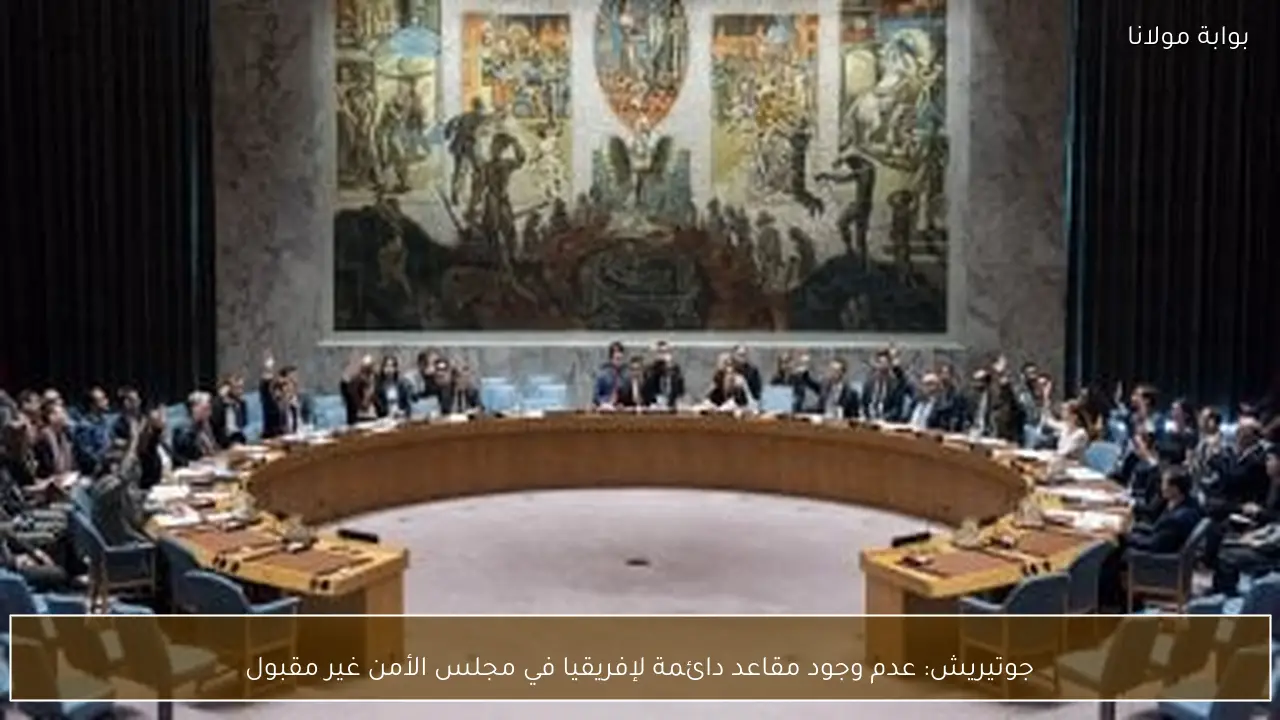 جوتيريش: عدم وجود مقاعد دائمة لإفريقيا في مجلس الأمن غير مقبول