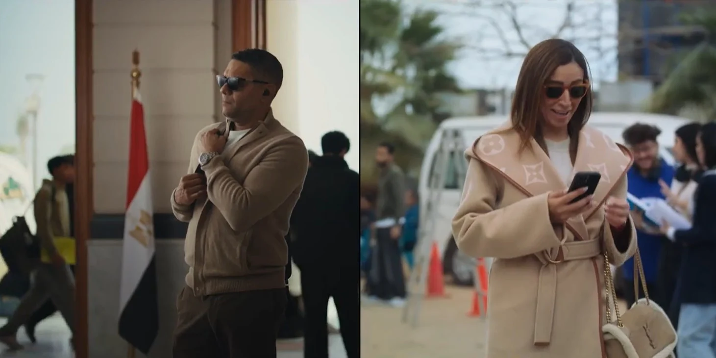 مونتاج متوازي بين نور وحسن