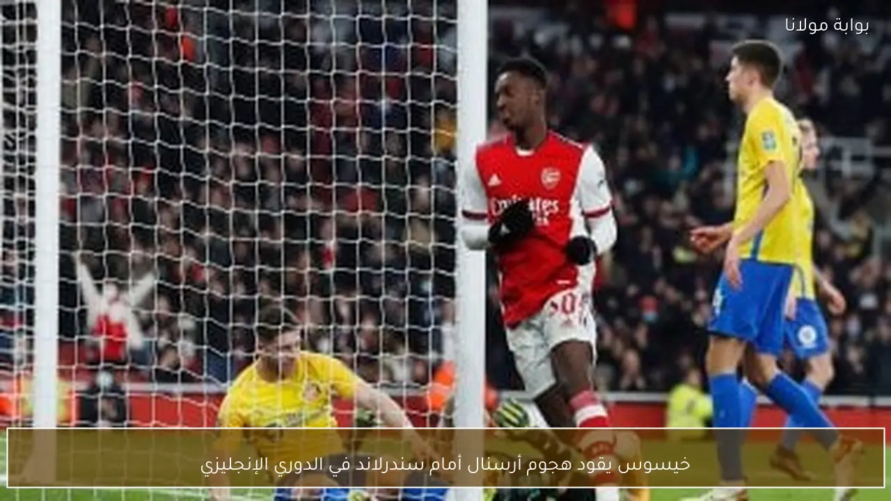 خيسوس يقود هجوم أرسنال أمام سندرلاند في الدوري الإنجليزي