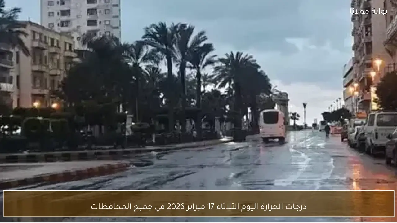 درجات الحرارة اليوم الثلاثاء 17 فبراير 2026 في جميع المحافظات