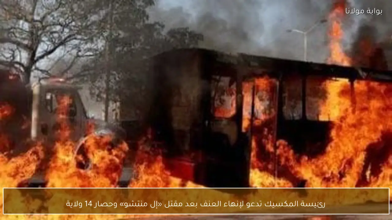 رئيسة المكسيك تدعو لإنهاء العنف بعد مقتل «إل منتشو» وحصار 14 ولاية