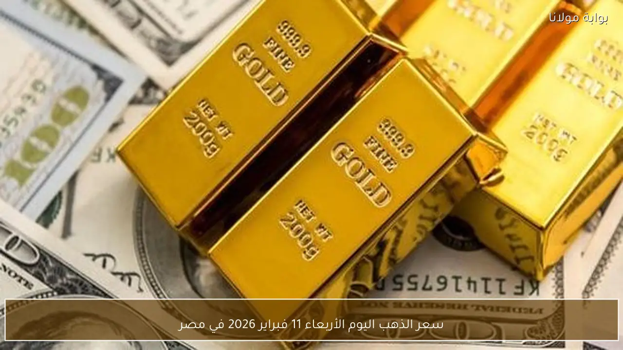 سعر الذهب اليوم الأربعاء 11 فبراير 2026 في مصر