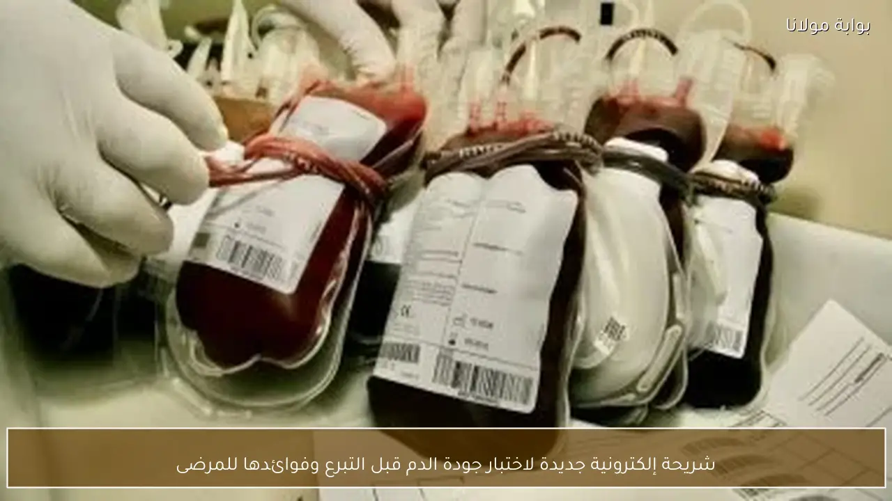 شريحة إلكترونية جديدة لاختبار جودة الدم قبل التبرع وفوائدها للمرضى