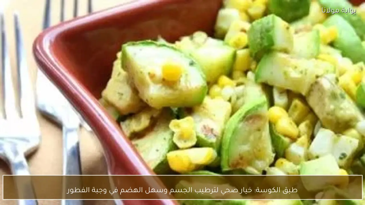 طبق الكوسة: خيار صحي لترطيب الجسم وسهل الهضم في وجبة الفطور