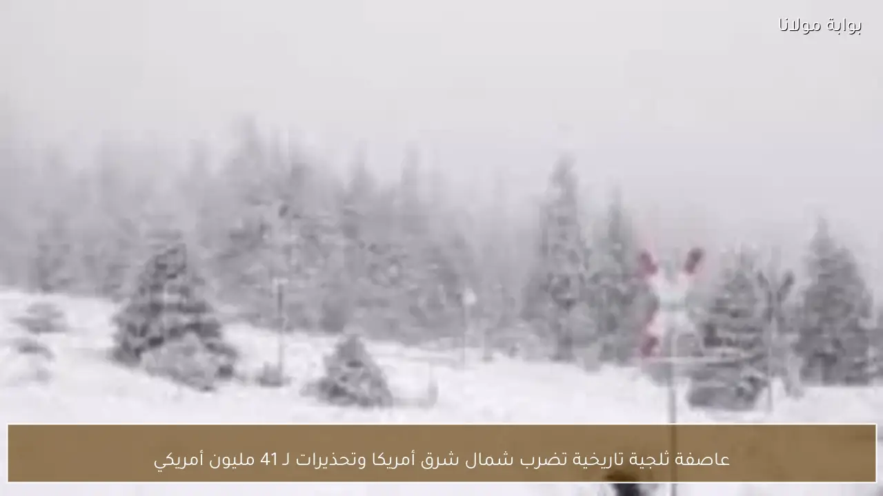 عاصفة ثلجية تاريخية تضرب شمال شرق أمريكا وتحذيرات لـ 41 مليون أمريكي