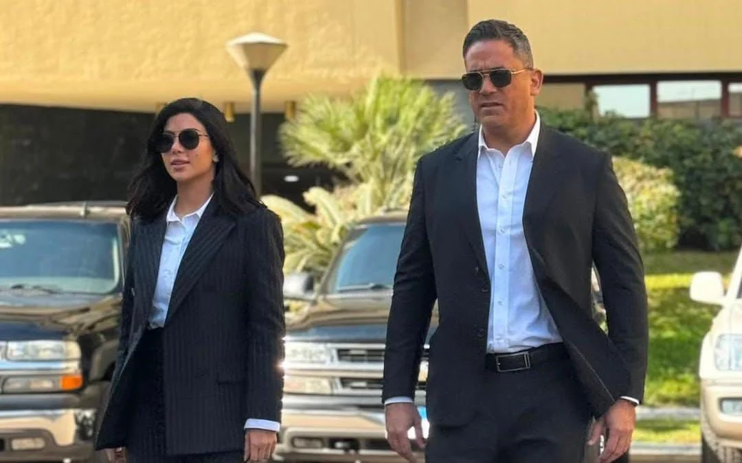 صورة من الكواليس تجمع كارولين عزمي وأمير كرارة في رأس الأفعى (2)