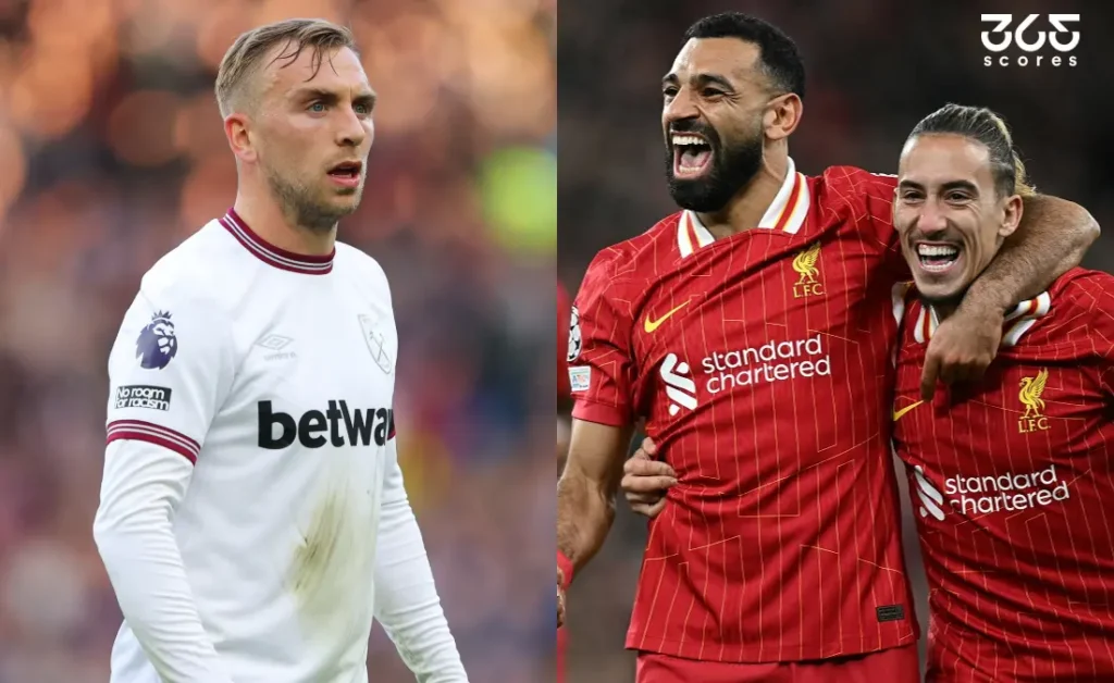 معلومات عن مباراة نادى ليفربول ضد وست هام في الدوري الإنجليزي الممتاز