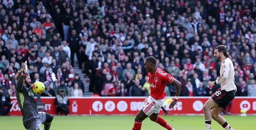 ليفربول يتعادل أمام نوتنجهام في الشوط الأول