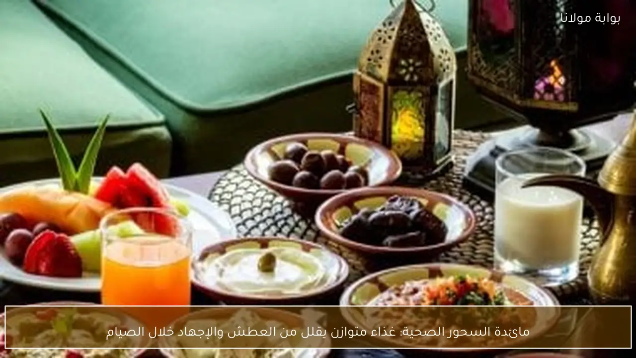 مائدة السحور الصحية: غذاء متوازن يقلل من العطش والإجهاد خلال الصيام