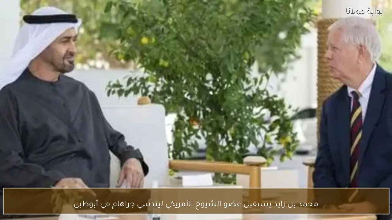 محمد بن زايد يستقبل عضو الشيوخ الأمريكي ليندسي جراهام في أبوظبي