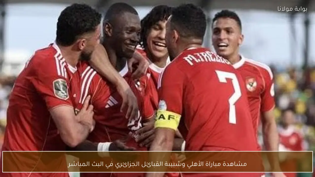 مشاهدة مباراة الأهلي وشبيبة القبائل الجزائري في البث المباشر