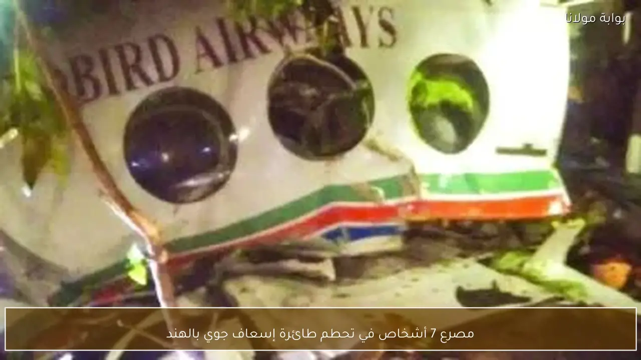 مصرع 7 أشخاص في تحطم طائرة إسعاف جوي بالهند