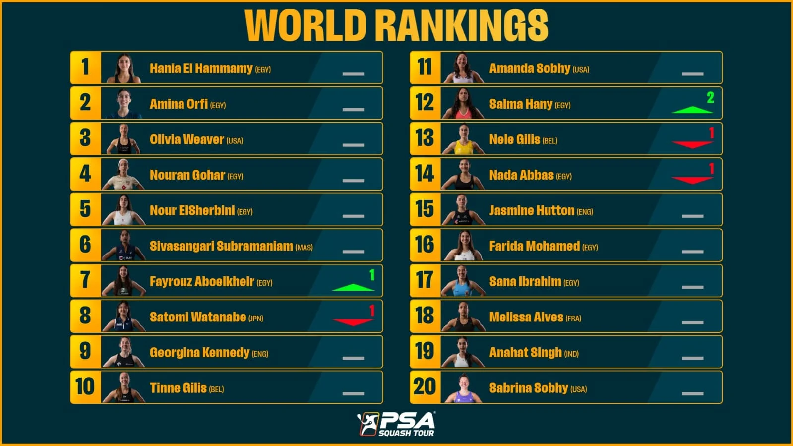 تصنيف السيدات