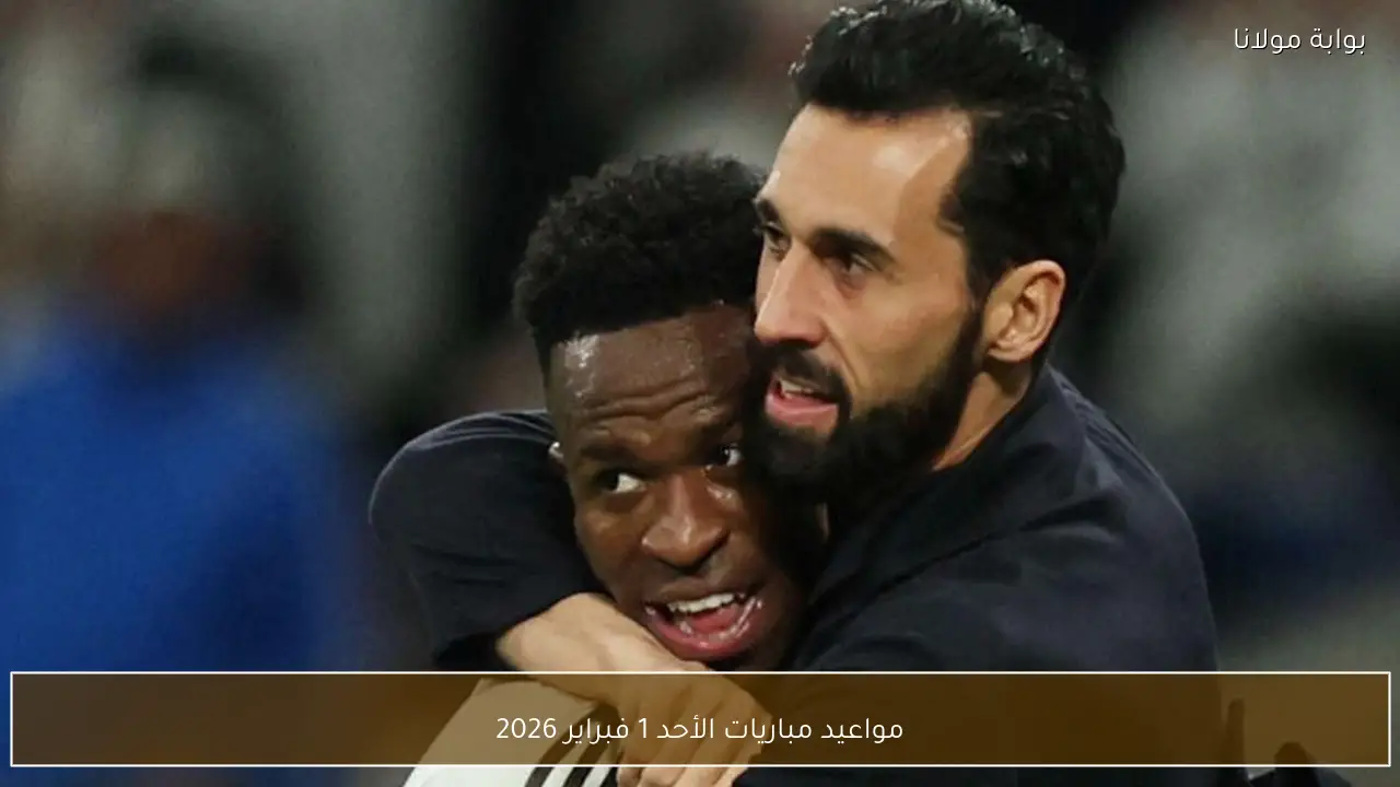 مواعيد مباريات الأحد 1 فبراير 2026