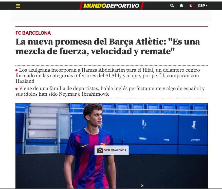 موندو تتحدث عن حمزة عبد الكريم