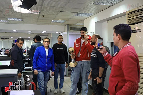 عبد الفتاح عبد المنعم رئيس تحرير بوابة مولانا مع عبد العزيز جدو لاعب فريق اليد عبد الفتاح عبد المنعم رئيس تحرير بوابة مولانا مع عبد العزيز جدو لاعب فريق اليد