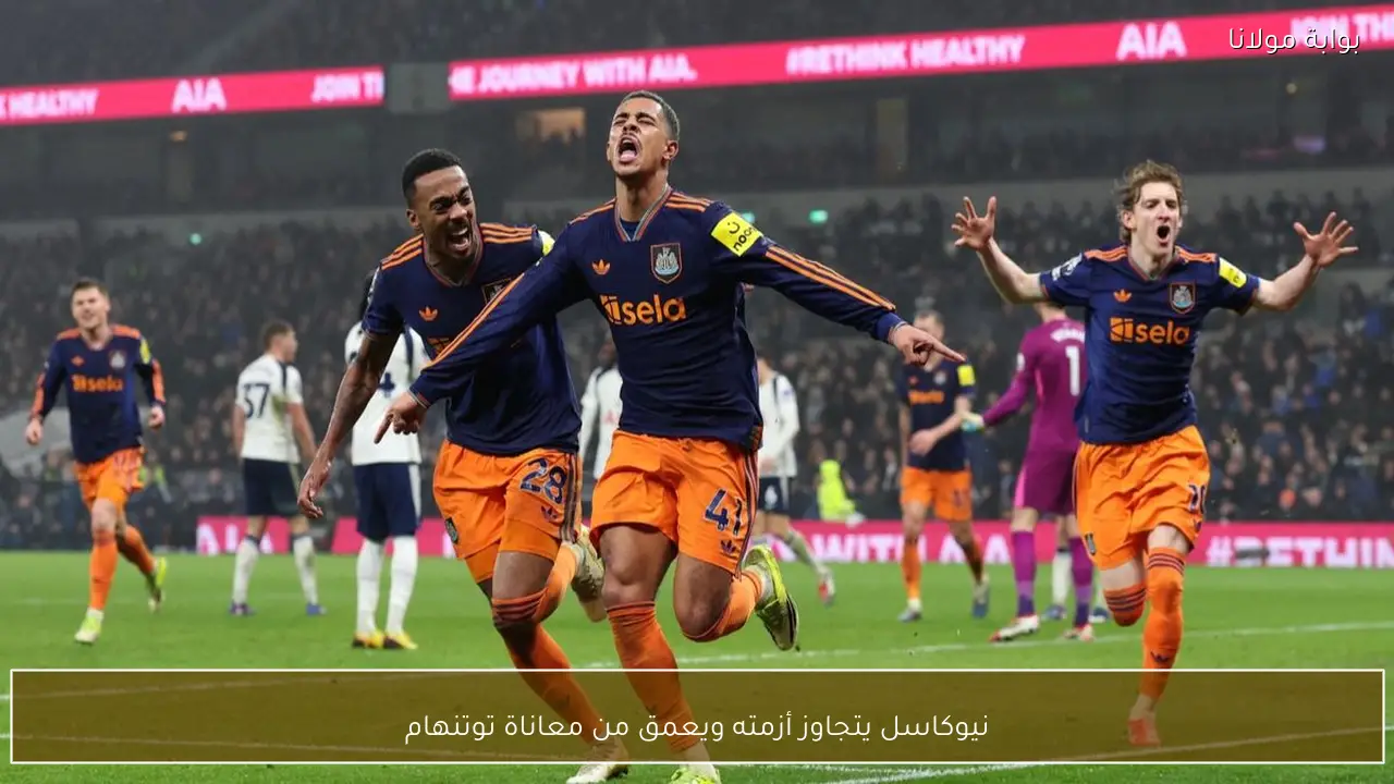 نيوكاسل يتجاوز أزمته ويعمق من معاناة توتنهام