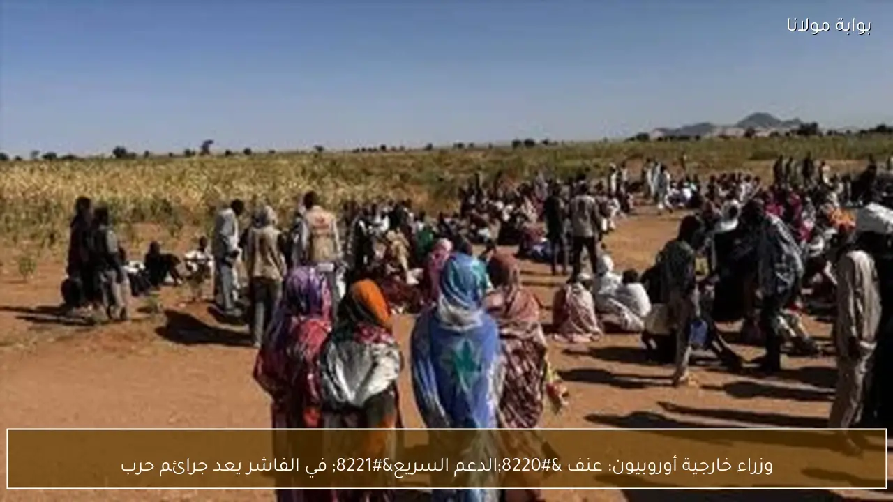 وزراء خارجية أوروبيون: عنف “الدعم السريع” في الفاشر يعد جرائم حرب