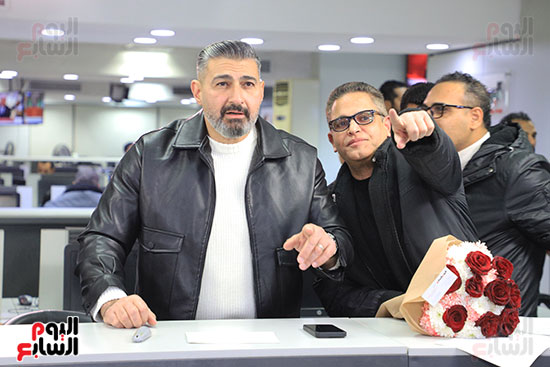 النجم ياسر جلال بصحبة الكاتب الصحفي عبد الفتاح عبد المنعم رئيس تحرير بوابة مولانا