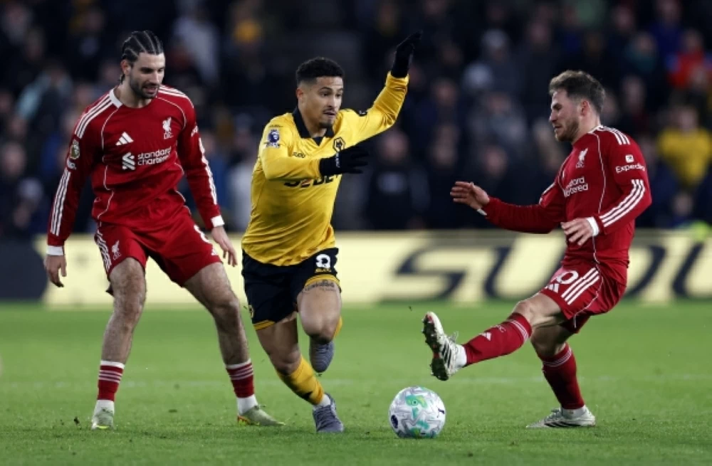 مباراة ليفربول و وولفرهامبتون في الدوري الإنجليزي