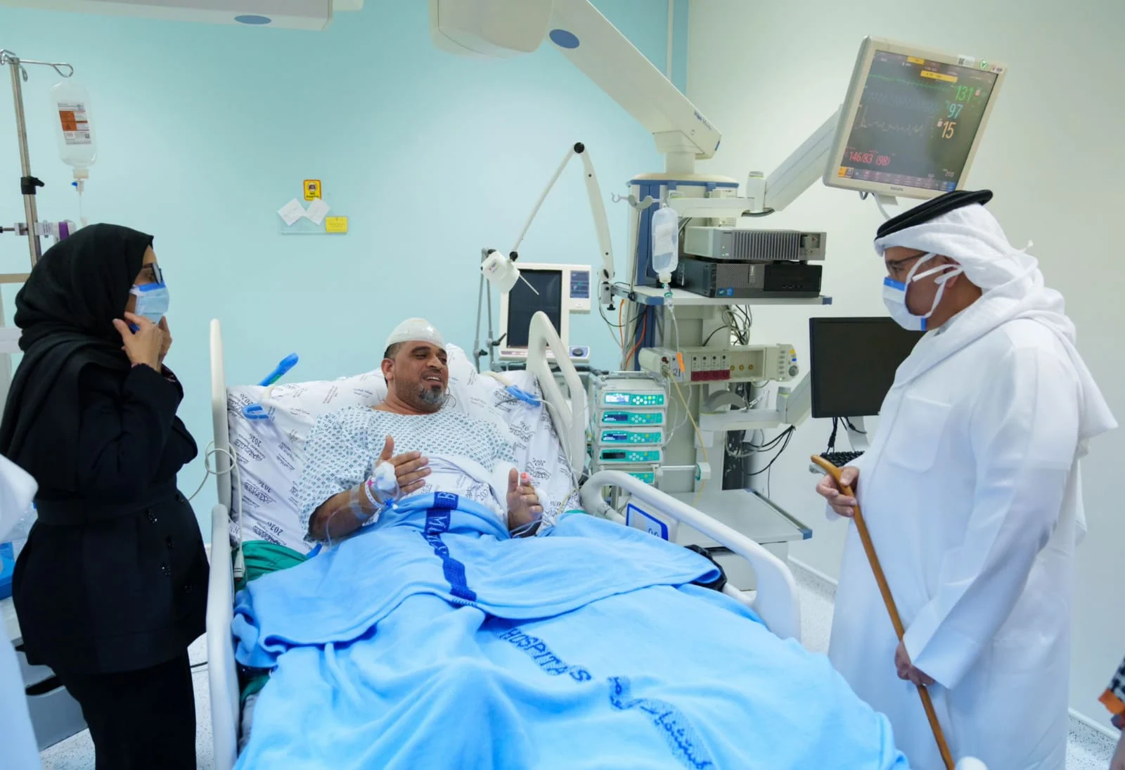 زيارة المصابين في البحرين