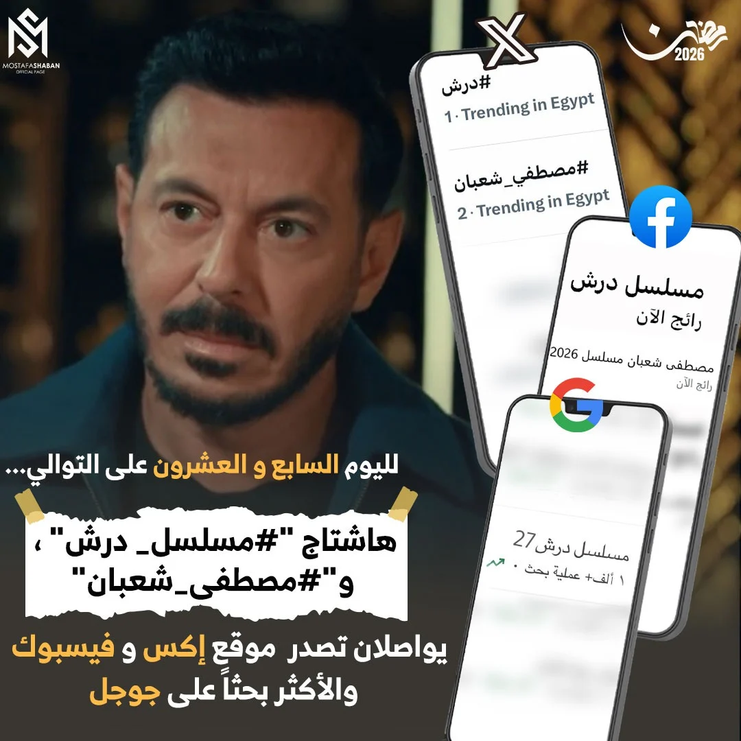 مصطفى شعبان يواصل التربع على قائمة المشاهدات بعد عرض الحلقة 27 من مسلسل درش (2)