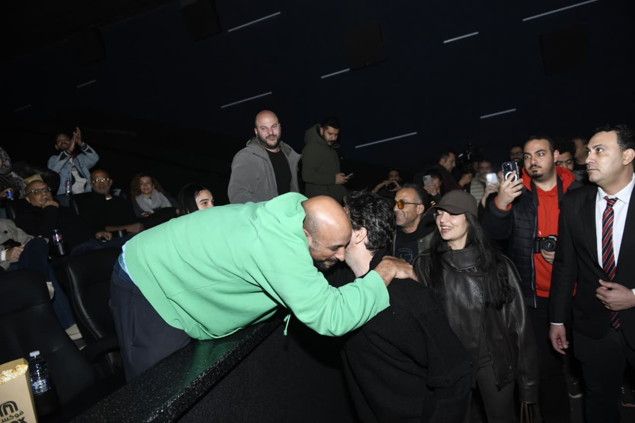 أبطال فيلم برشامة يحتفلون بنجاحه ومشاهدته مع الجمهور بحضور نيللي كريم (2)