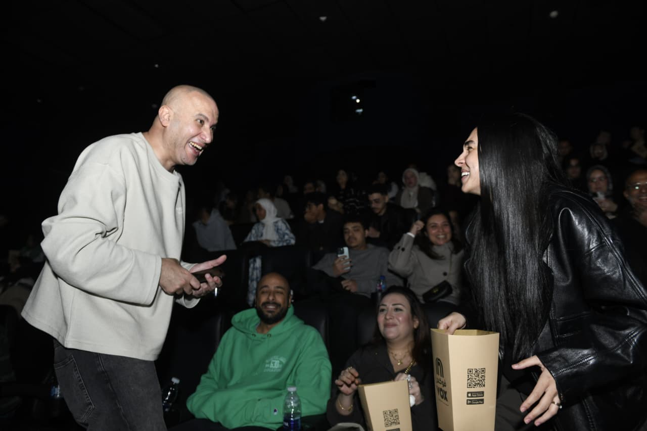 أبطال فيلم برشامة يحتفلون بنجاحه ومشاهدته مع الجمهور بحضور نيللي كريم (1)