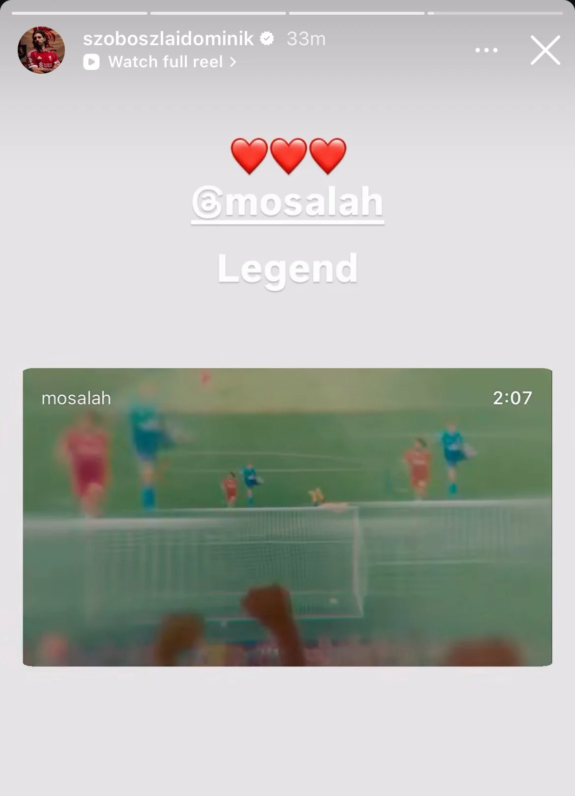 سوبوسلاي يدعم صلاح