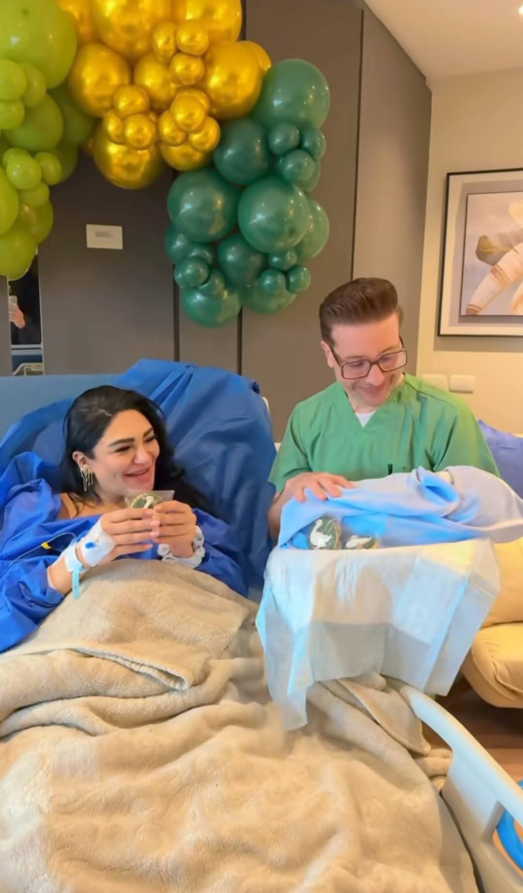 سالي عبد السلام تحتفل بمولودها هارون