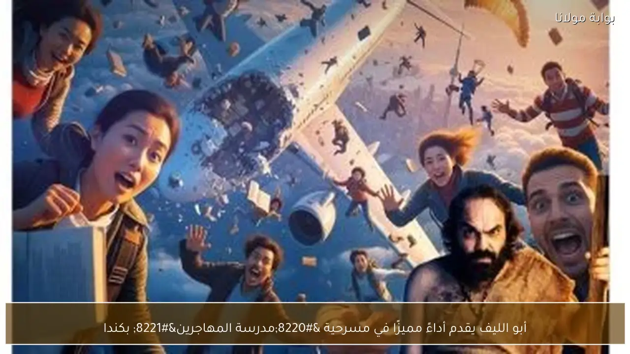 أبو الليف يقدم أداءً مميزًا في مسرحية “مدرسة المهاجرين” بكندا