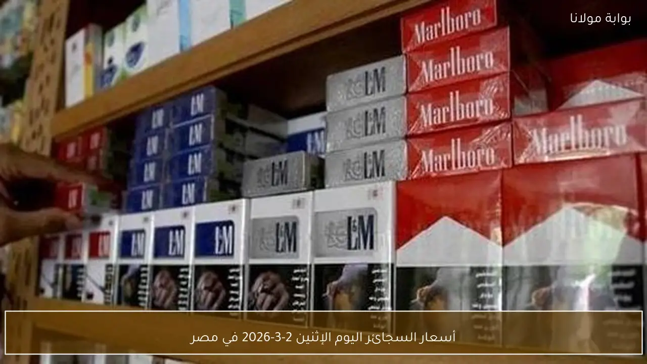 أسعار السجائر اليوم الإثنين 2-3-2026 في مصر