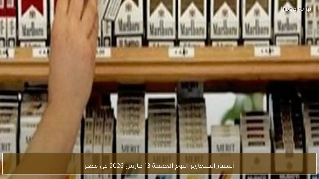 أسعار السجائر اليوم الجمعة 13 مارس 2026 في مصر
