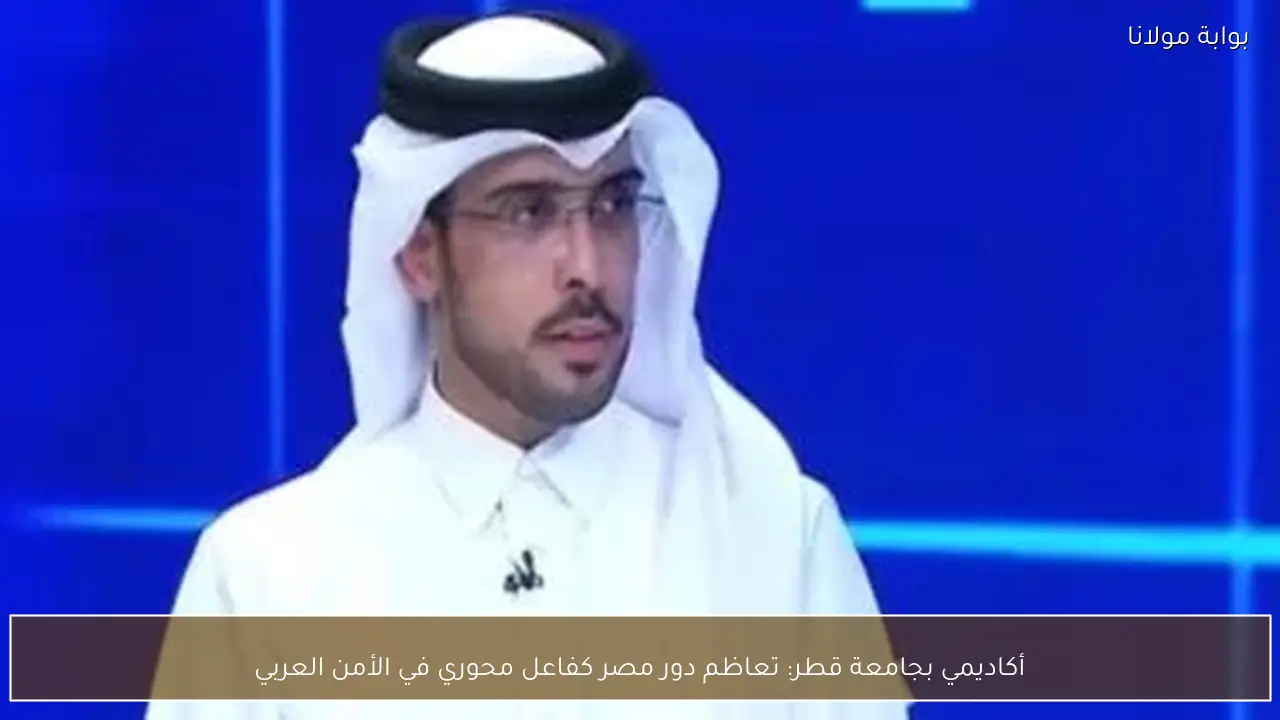 أكاديمي بجامعة قطر: تعاظم دور مصر كفاعل محوري في الأمن العربي