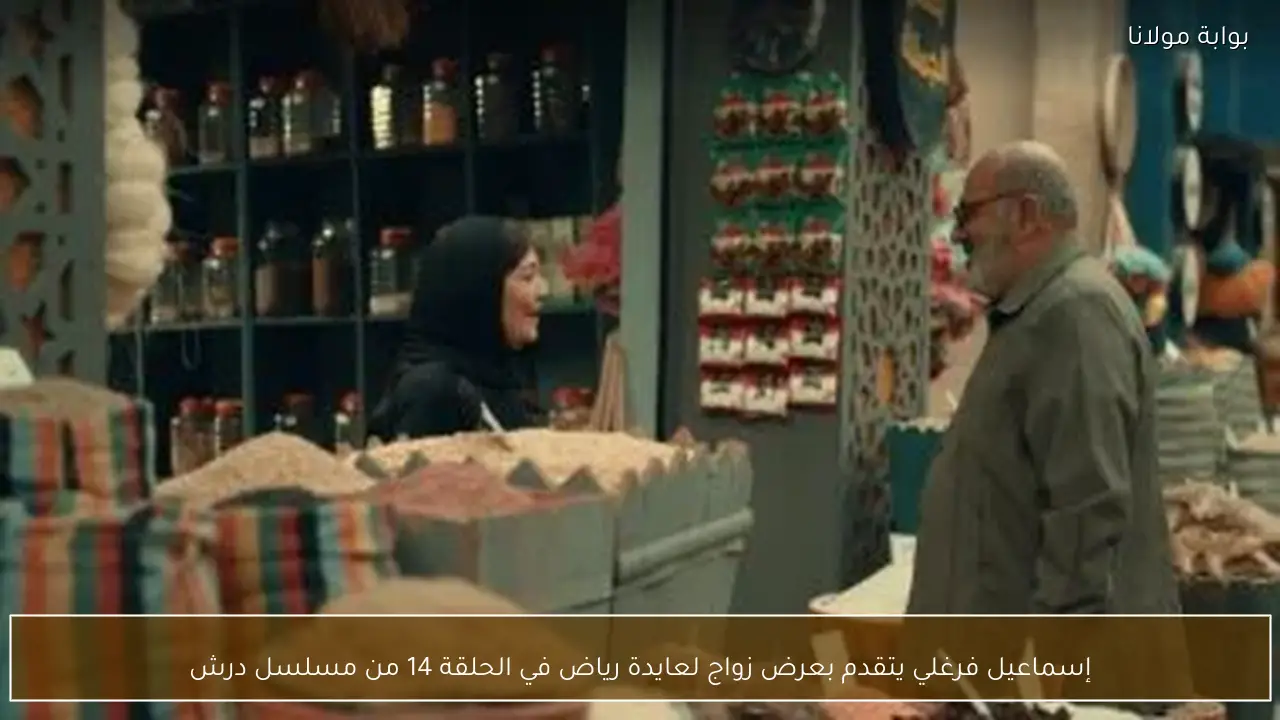 إسماعيل فرغلي يتقدم بعرض زواج لعايدة رياض في الحلقة 14 من مسلسل درش