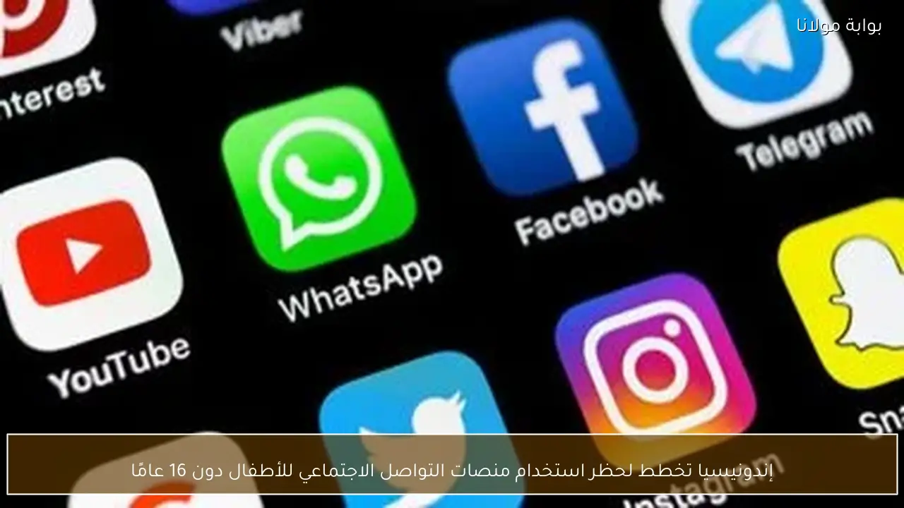 إندونيسيا تخطط لحظر استخدام منصات التواصل الاجتماعي للأطفال دون 16 عامًا