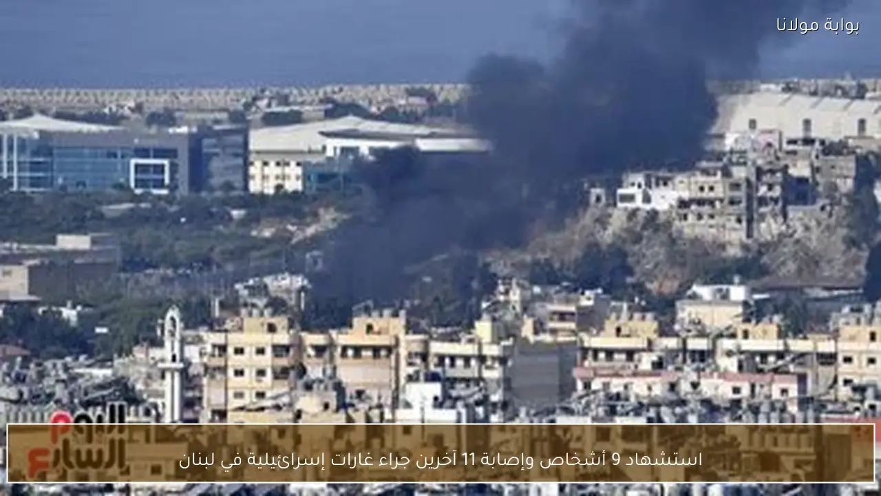 استشهاد 9 أشخاص وإصابة 11 آخرين جراء غارات إسرائيلية في لبنان